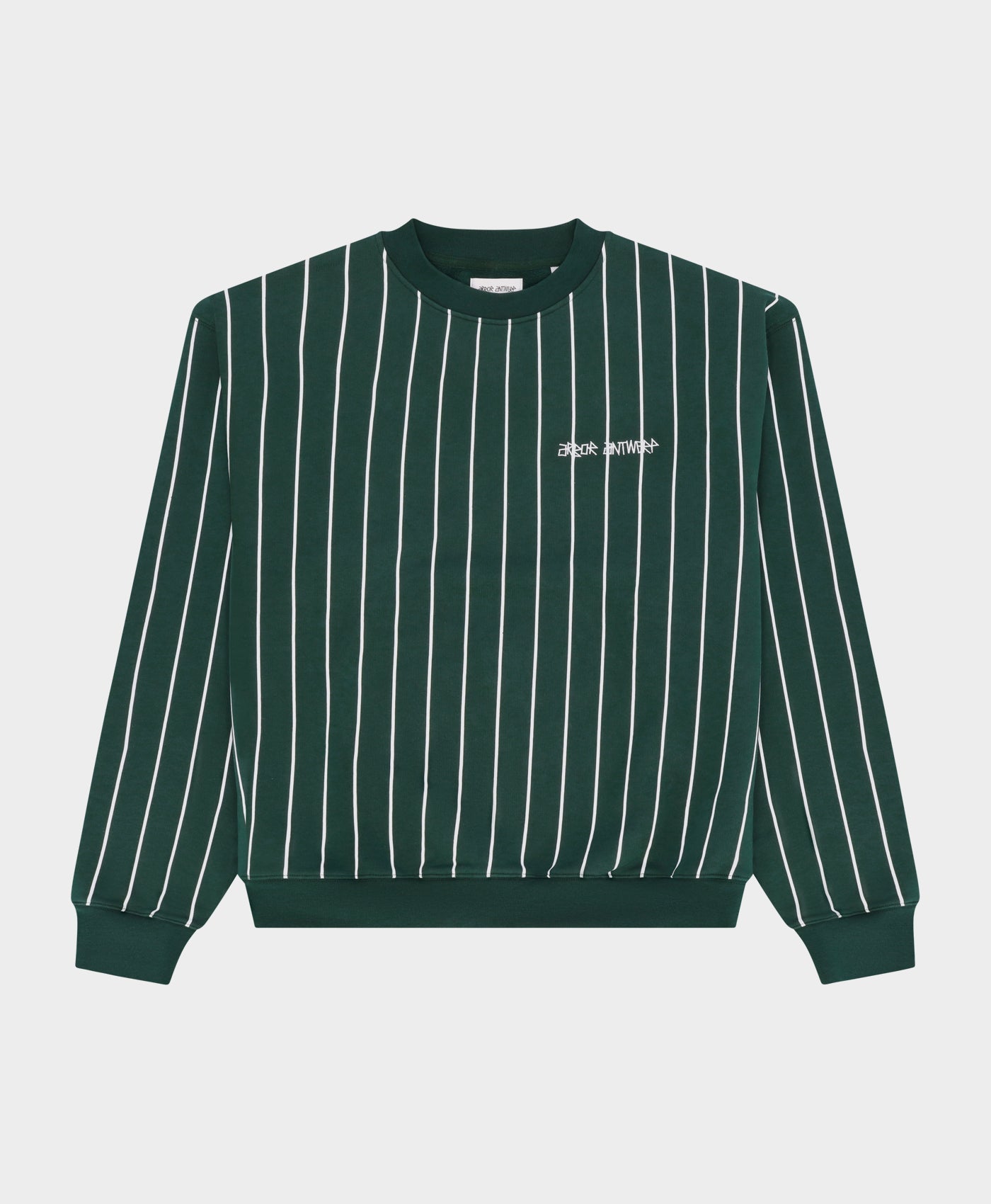 Vertical Lines Crewneck Green