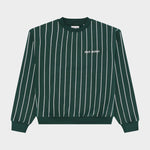 Vertical Lines Crewneck Green