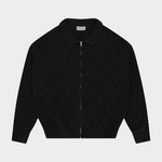 Heart Zip Knit Black