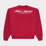 Cursive Crewneck Burgundy