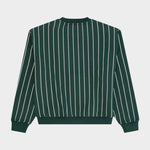 Vertical Lines Crewneck Green