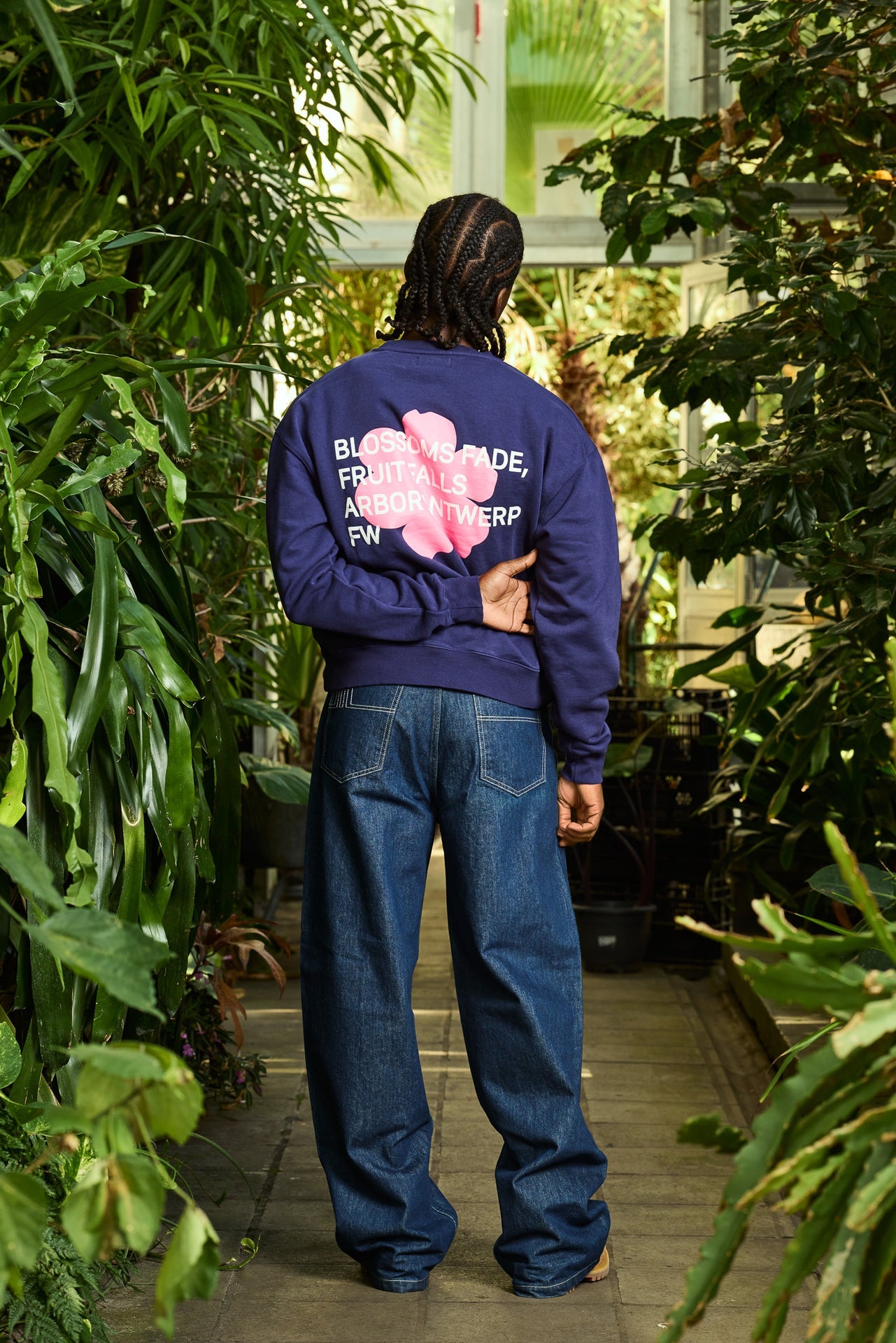 Blossoms Crewneck Blue