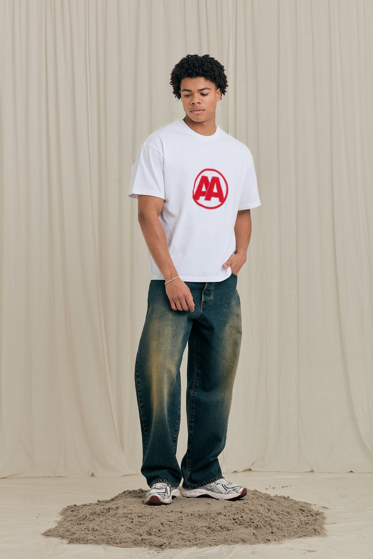 Red AA Halftone Logo T-shirt