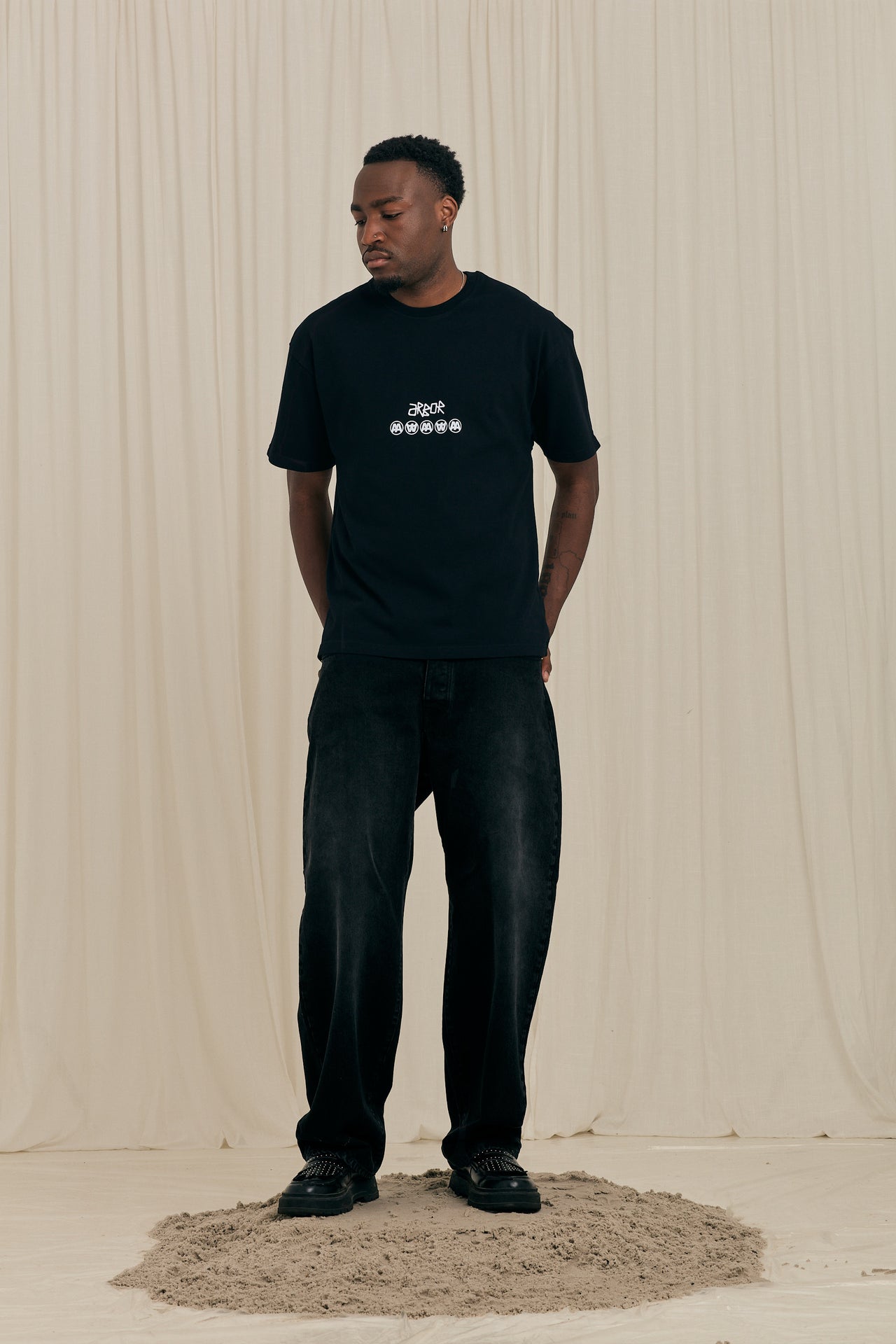 Black AA Arbor Logo T-shirt