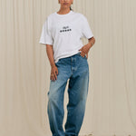White AA Arbor Logo T-shirt