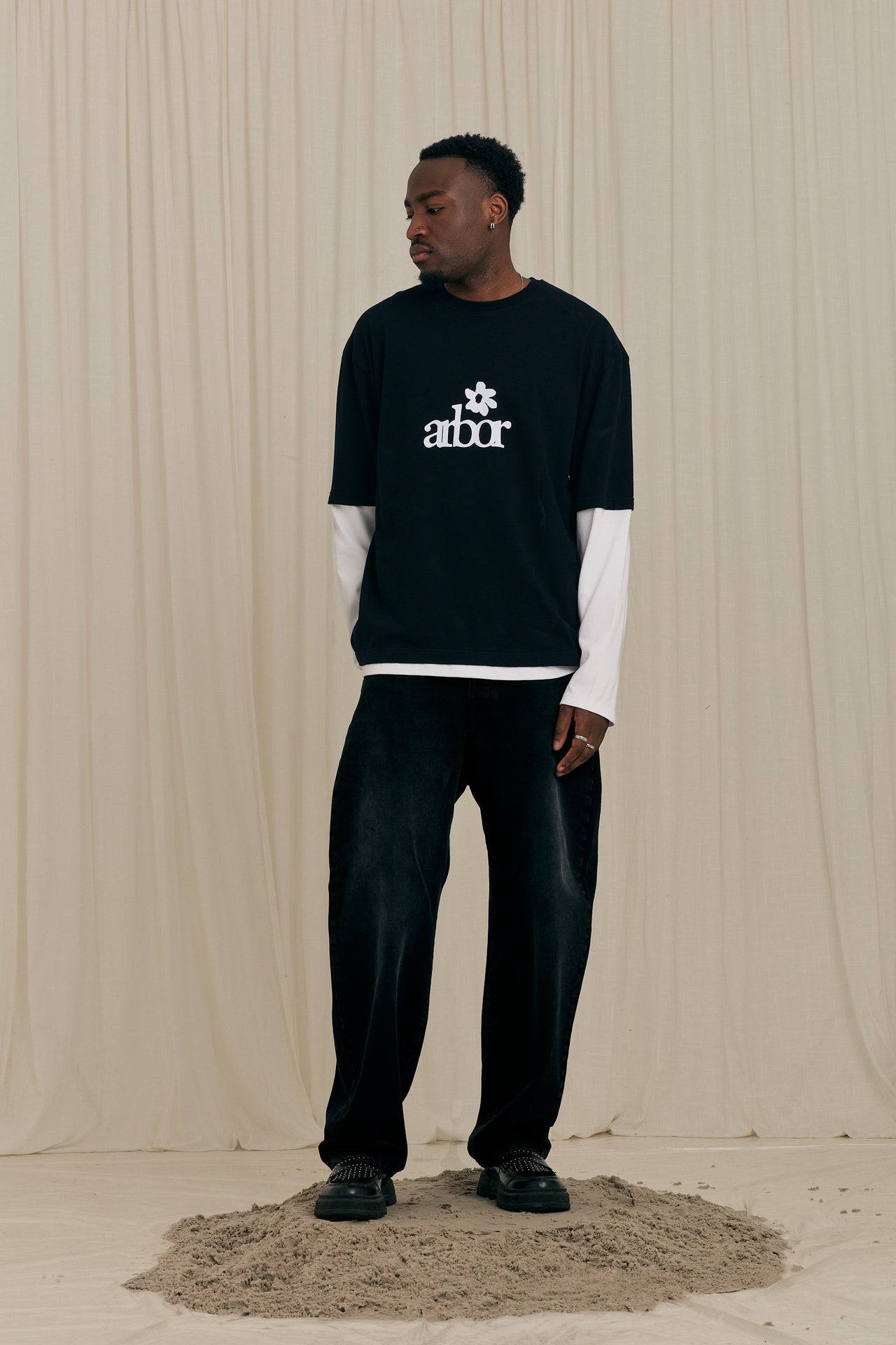 Black Layered Longsleeve