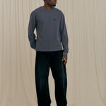 Halftone Waffle Crewneck Grey