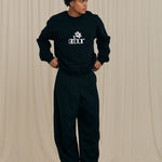 Arbor Flower Black Crewneck