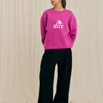 Arbor Flower Purple Crewneck