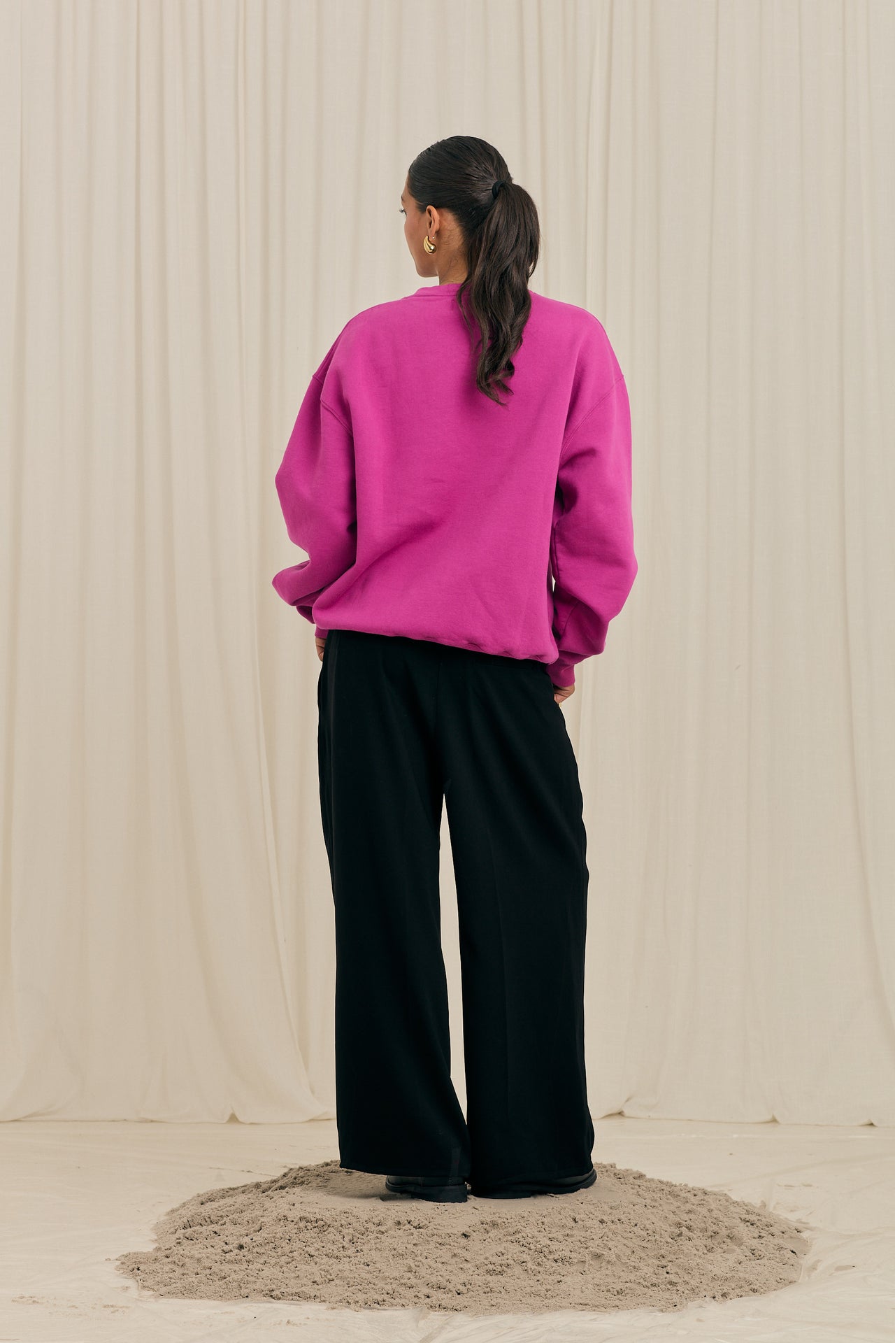 Arbor Flower Purple Crewneck