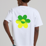 Two-Tone Flower T-shirt Green