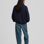 Heart Zip Knit Blue