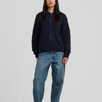 Heart Zip Knit Blue