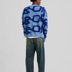 Big Logo Arbor Alpaca Knit Blue