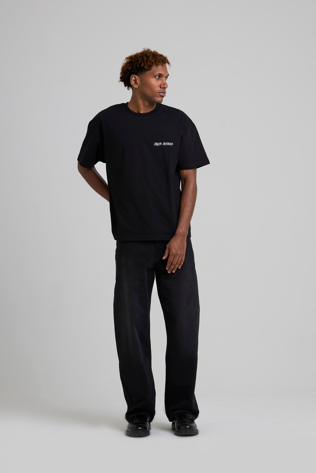 Pixel Flower T-shirt Black