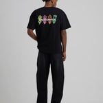 Pixel Flower T-shirt Black