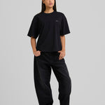 Micro Logo Cropped T-shirt Black