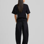 Micro Logo Cropped T-shirt Black