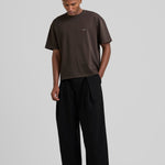 Micro Logo Cropped T-shirt Coffee