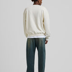 Needle Drop Crewneck Cream