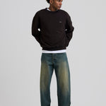 Needle Drop Crewneck Brown