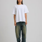 Micro Logo Cropped T-shirt White