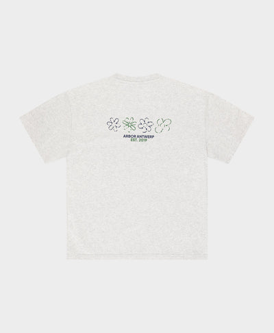 Flower Quartet T-shirt Blue