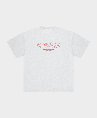 Flower Quartet T-shirt Red