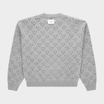 Heart Pattern Knit Grey