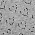 Heart Pattern Knit Grey