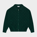 Heart Zip Knit Green