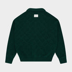 Heart Zip Knit Green