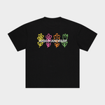 Pixel Flower T-shirt Black