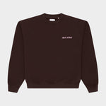 Line Flower Crewneck Brown