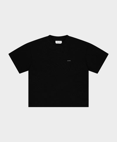 Micro Logo Cropped T-shirt Black