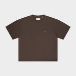 Micro Logo Cropped T-shirt Coffee