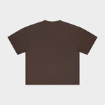 Micro Logo Cropped T-shirt Coffee