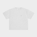 Micro Logo Cropped T-shirt Melange