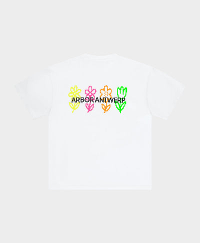 Pixel Flower T-shirt White