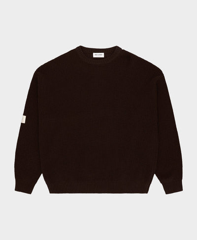 Textured Knit Brown