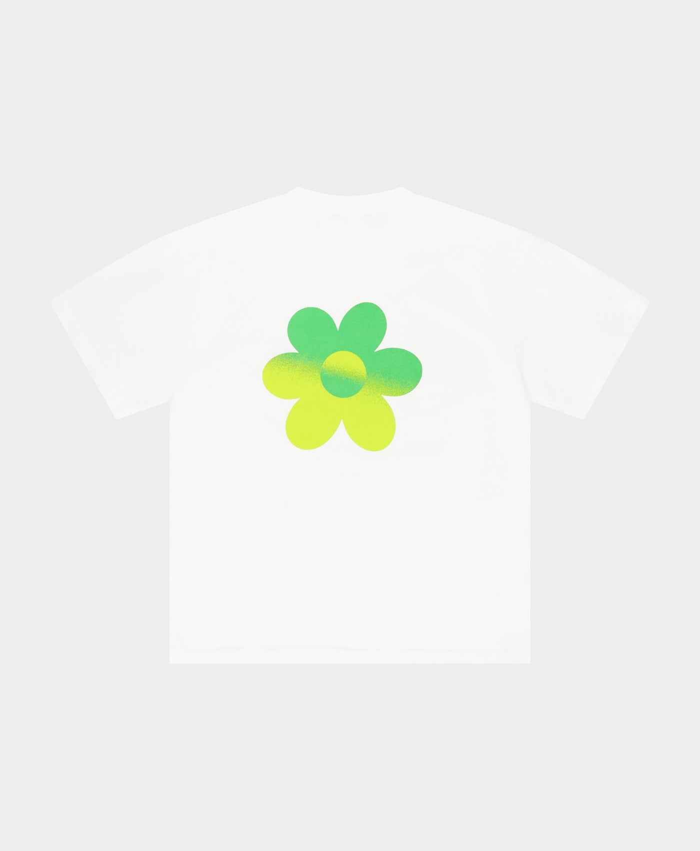 Two-Tone Flower T-shirt Green