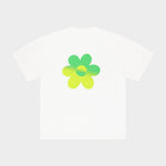 Two-Tone Flower T-shirt Green