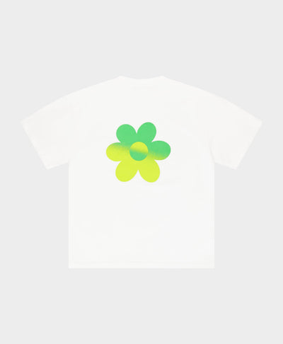 Two-Tone Flower T-shirt Green