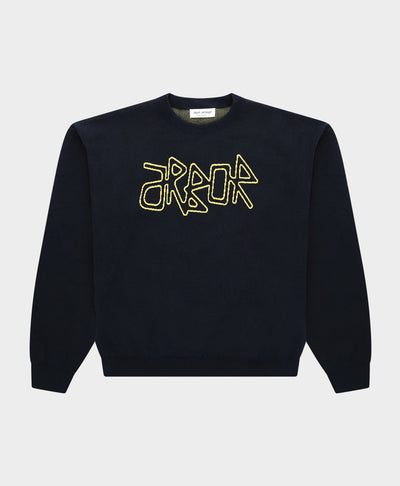 Yellow Logo Knit