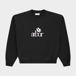 Arbor Flower Black Crewneck