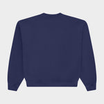 Big Flower Navy Crewneck