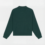 Green Flower Polo Knit