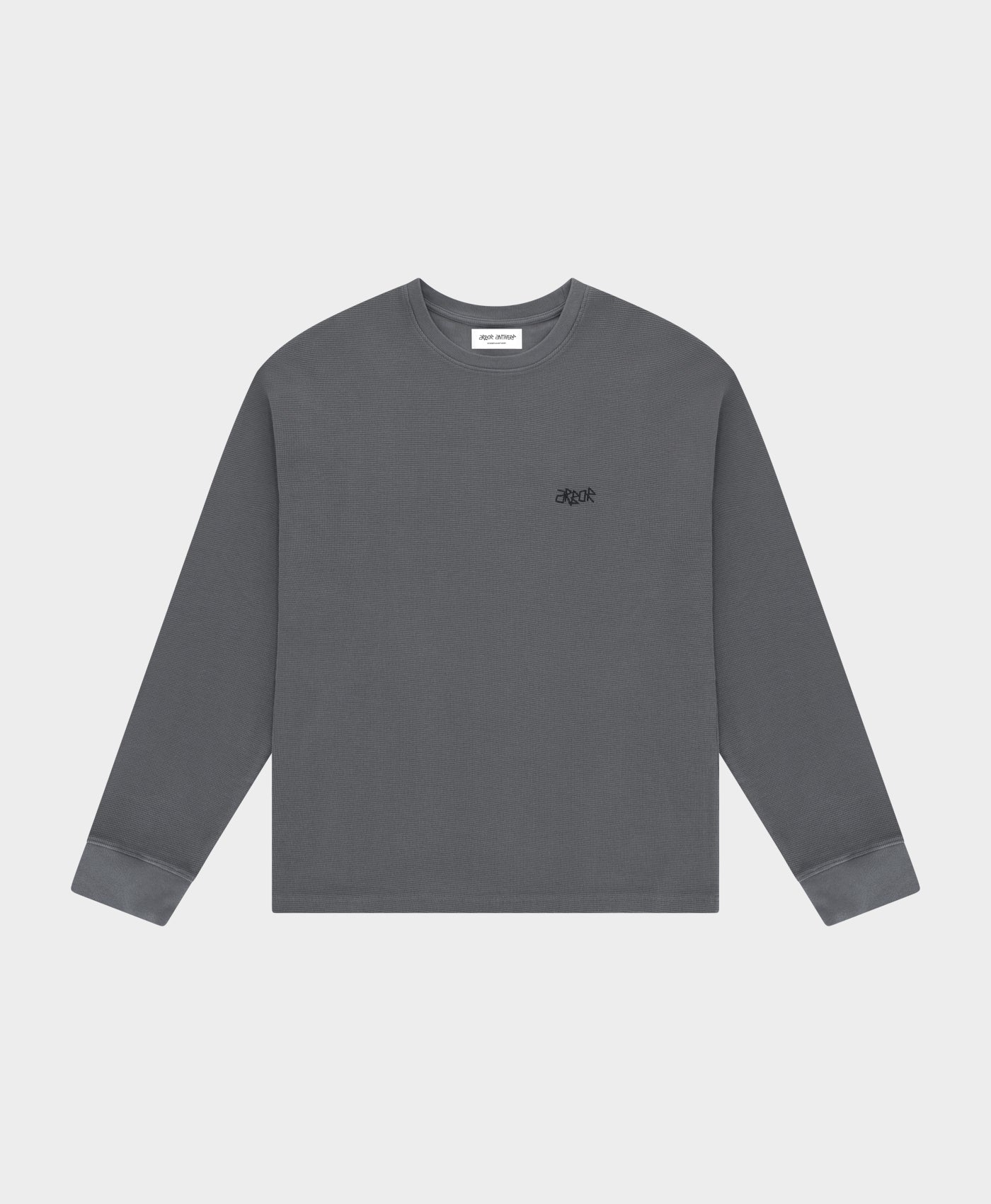 Halftone Waffle Crewneck Grey