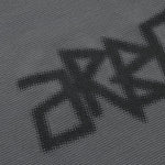Halftone Waffle Crewneck Grey