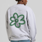 Line Flower Crewneck Melange